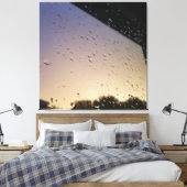 Regendruppels canvas afdruk (Insitu (Slaapkamer))