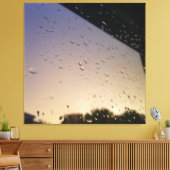 Regendruppels canvas afdruk (Insitu (Woonkamer))