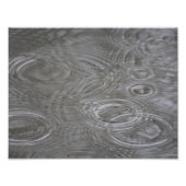 Regendruppels en -cirkels foto afdruk (Voorkant)