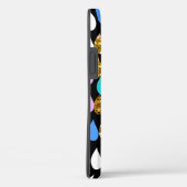 Regendruppels en gouden glitter Case-Mate iPhone case (Achterkant / Rechts)