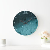 Regendruppels en mist op glazen nostalgische Herfs Grote Klok (Huis)