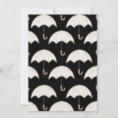 Regendruppels en Paraplu Baby Sprinkle, Douche Kaart (Achterkant)