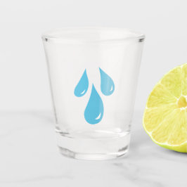 Regendruppels heet glas