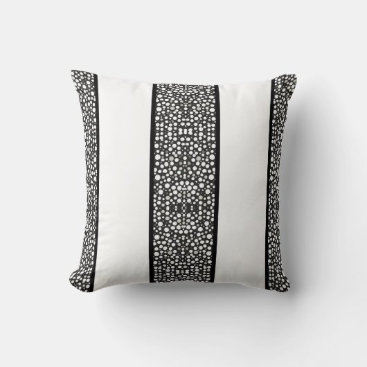 Regendruppels in grote strepen kussen (Voorkant)