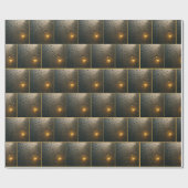 Regendruppels met Gouden Lichtglans Cadeaupapier (Vlak)