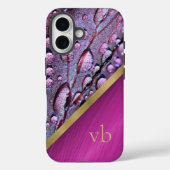 Regendruppels met monogram Case-Mate iPhone case (Achterkant)