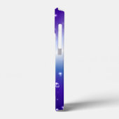 Regendruppels met sterren op Paarse Blue Black Rai Case-Mate iPhone Case (Achterkant / Links)