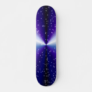 Regendruppels met sterren op Paarse Blue Black Rai Persoonlijk Skateboard