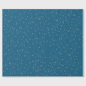 regendruppels op blauw cadeaupapier (Vlak)