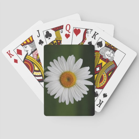 Regendruppels op Bloemblaadjes Pokerkaarten (Achterkant)