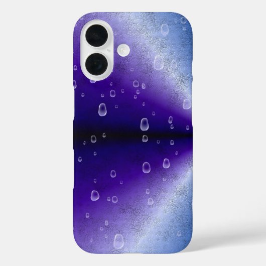Regendruppels op de Paarse regenboog Case-Mate iPhone Case (Achterkant)