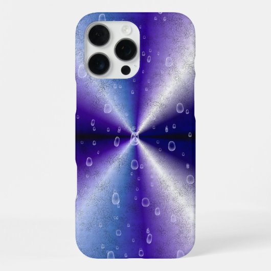 Regendruppels op de Paarse regenboog iPhone Hoesje (Achterkant)