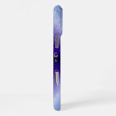 Regendruppels op de Paarse regenboog iPhone Hoesje (Rechterkant)