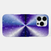 Regendruppels op de Paarse regenboog iPhone Hoesje (Achterkant horizontaal)