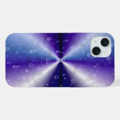 Regendruppels op de Paarse regenboog iPhone Hoesje (Achterkant horizontaal)