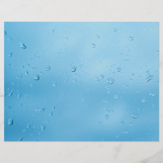 Regendruppels op de ruit flyer (Voorkant)