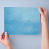 Regendruppels op de ruit flyer (Hand)