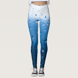 Regendruppels op een raam leggings