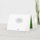 regendruppels op een shamrock vriend kaart (Achterkant)