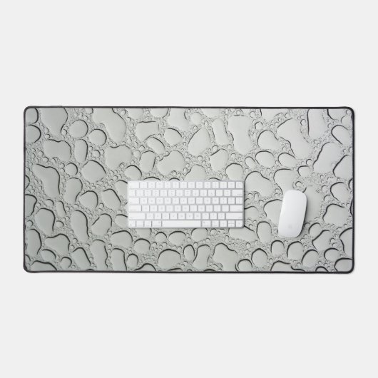 Regendruppels op glazen dak bureaumat (Keyboard & Muis)