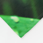 Regendruppels op gras fleece deken (Hoek)