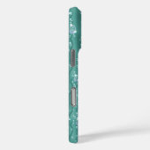 Regendruppels op groen metaal Case-Mate iPhone case (Achterkant / Rechts)