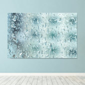 Regendruppels op het raam canvas afdruk (Insitu (Houten vloer))