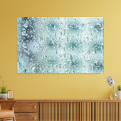 Regendruppels op het raam canvas afdruk (Insitu (Woonkamer))