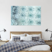 Regendruppels op het raam canvas afdruk (Insitu (Slaapkamer))