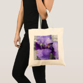 regendruppels op iris tote bag (Voorkant (product))