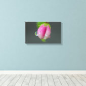 regendruppels op krabappel canvas afdruk (Insitu (Houten vloer))