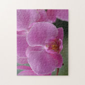 regendruppels op orchidee legpuzzel (Verticaal)