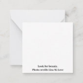 regendruppels op Rozen Notitiekaartje (Achterkant)