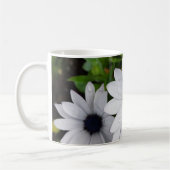regendruppels op wit koffiemok (Links)