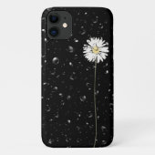 regendruppels op witte madelief Case-Mate iPhone case (Achterkant)