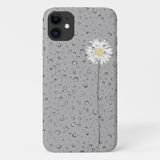 regendruppels op witte mais Case-Mate iPhone case (Achterkant)