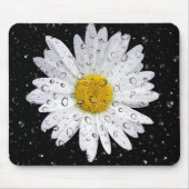 regendruppels op witte mais muismat (Voorkant)