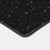 regendruppels op zonnebloemen bureaumat (Hoek)