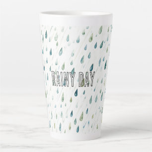 Regendruppels Regenachtige Dag Latte Mok