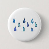 Regendruppels Ronde Button 5,7 Cm (Voorkant)