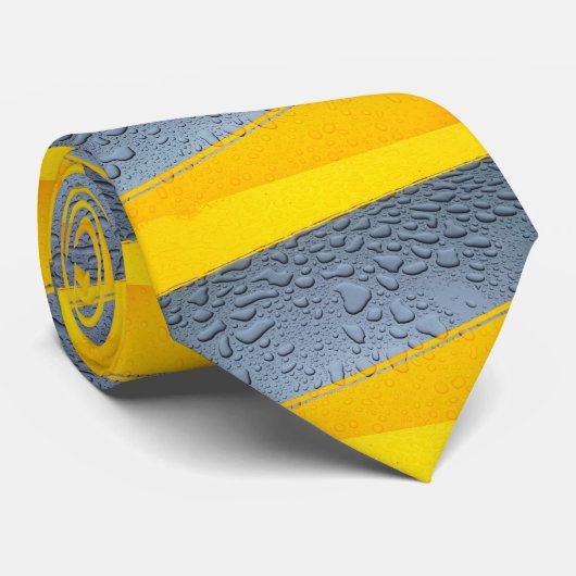 Regendruppels (Strepen) Stropdas (Opgerold)