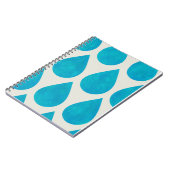 Regendruppels/Teardrops Pattern Waterverf Notitieboek (Linkerzijde)