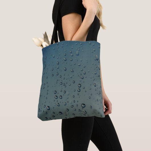 Regendruppels Tote Bag (Dichtbij)