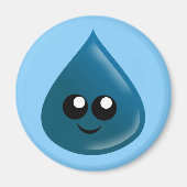 regendruppels, traandruppels, waterdruppels, magneet (Voorkant)