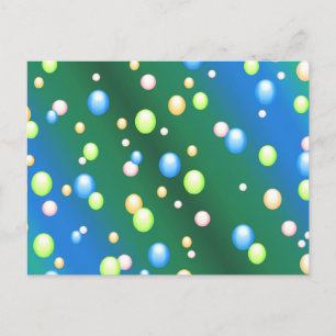 Regenende Bubbel Briefkaart