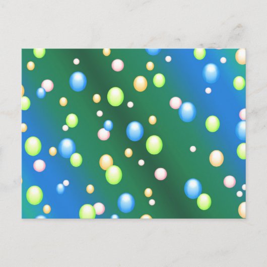 Regenende Bubbel Briefkaart (Voorkant)