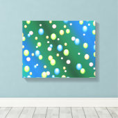 Regenende Bubbel Canvas Afdruk (Insitu (Houten vloer))