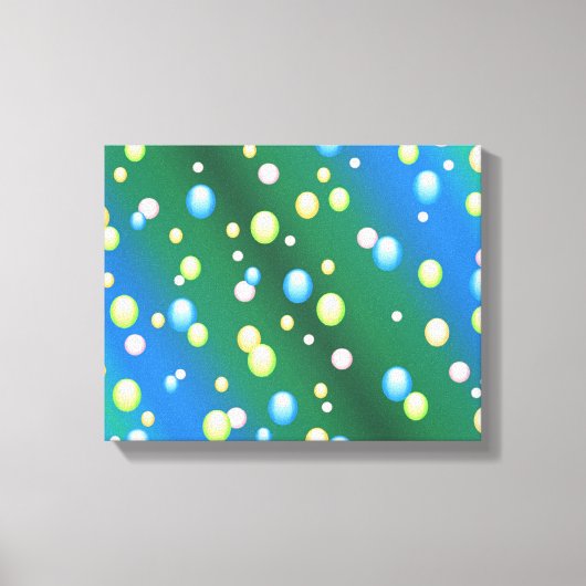 Regenende Bubbel Canvas Afdruk (Voorkant)