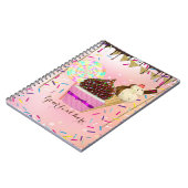 Regenende Strooigoed Candy Land Snoepjes Notitieboek (Linkerzijde)