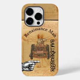 Regeneratief Renaissance Man Steampunk geïnspireer Case-Mate iPhone 14 Pro Hoesje